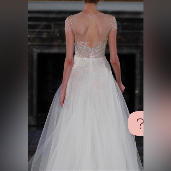 MIRA ZWILLINGER Wedding Dress ~ FLAW see last photos $10,000 Dress - Picture 3 of 16